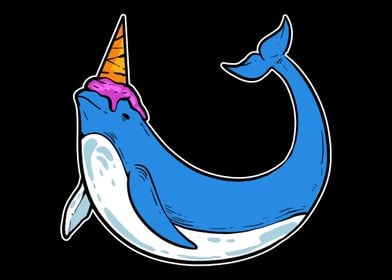 Ice Cream Narwhal Sweet to