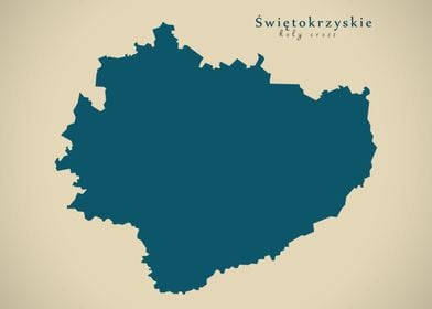 Swietokrzyskie state map