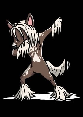 Chinese Crested Dabbing 