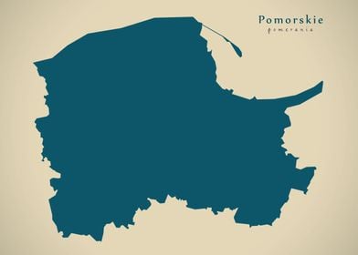 Pomorskie state map