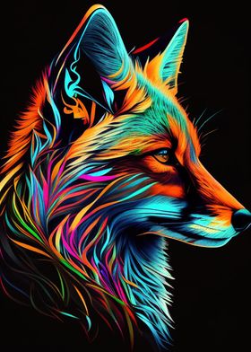Fox Pop Art Animal
