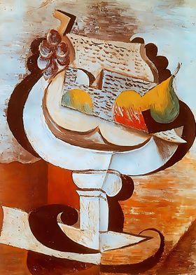 fruit dish 1917 by Picasso