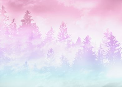 Unicorn Pastel Forest 1