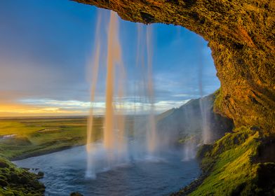 Sunset Waterfall