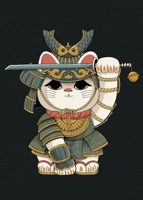 Lucky cat samurai