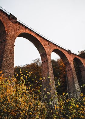 Hubertusviadukt in sunset