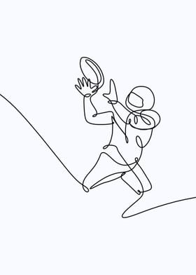 Football line art