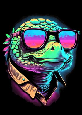 Synthwave Turtle