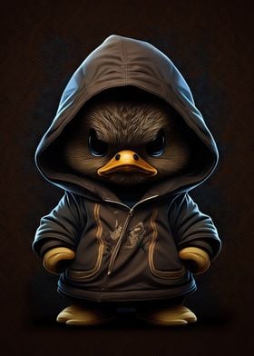 Hoodie Angry Duck 
