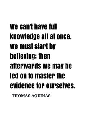 Thomas Aquinas quote