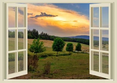 Window view landscape