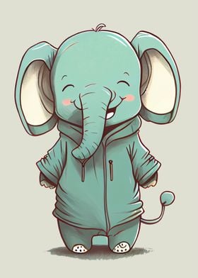 Cute little elephant