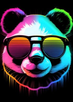 Synthwave Pandabear