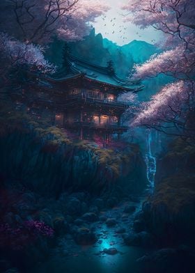 Magic Cherry Blossom House