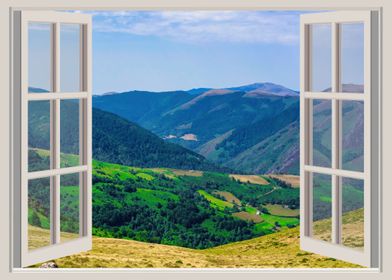 Window view landscape