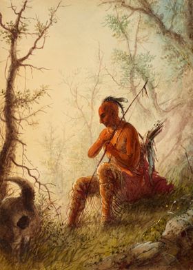 Indian Hunter Resting 