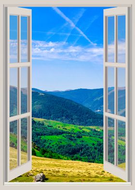 Window view landscape