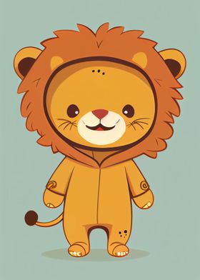 Cute little lion pyjamas