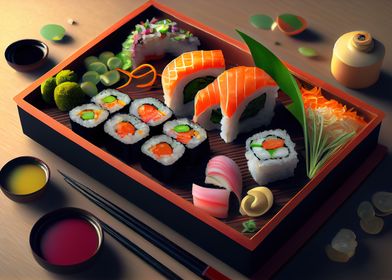 Sushi Salmon Japan