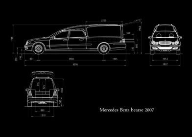 Mercedes Benz hearse 2007