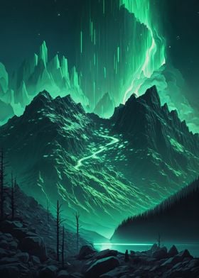 Mountain Aurora Vista