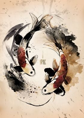 Dancing Koi Fish