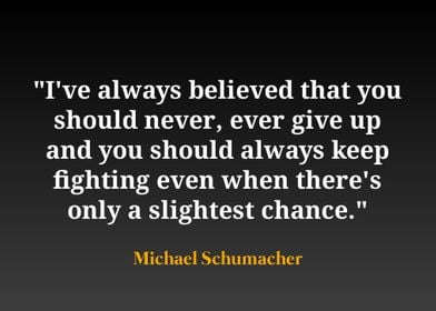 Michael Schumacher Quote 