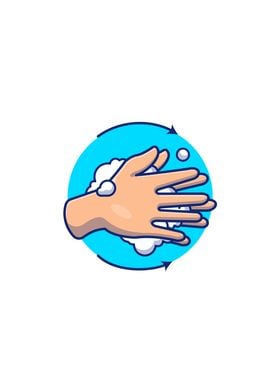 Washing Hand Cartoon