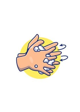 Washing Hand Cartoon