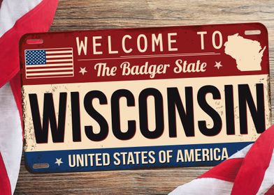 WISCONSIN PLATES POSTER