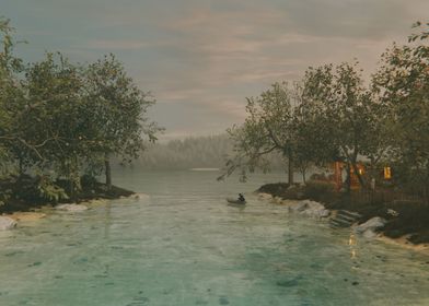 Lake House Scene 1 3D 