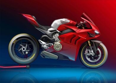 PANIGALE V4R DUCATI SKETCH