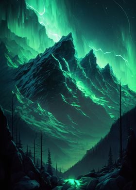 Mountain Aurora Vista