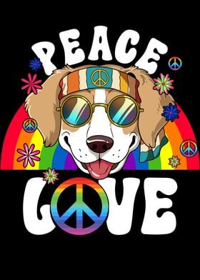 60s 70s Hippie Dog