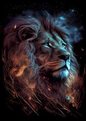 Lion Glowing