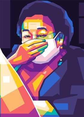 Red Mother WPAP Popart