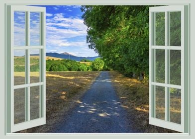 Window view landscape