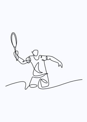 Tennis one line