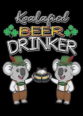 Funny Koala Beer Drinker