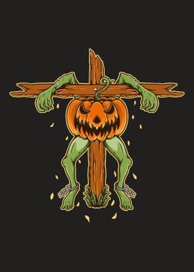 The scarecrow pumpkin