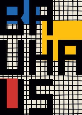 Typographic Bauhaus Poster