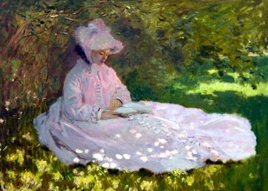 Springtime by Claude Monet