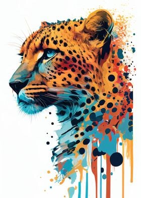 Colorful Jaguar Animals