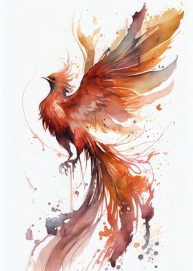 Phoenix Watercolor