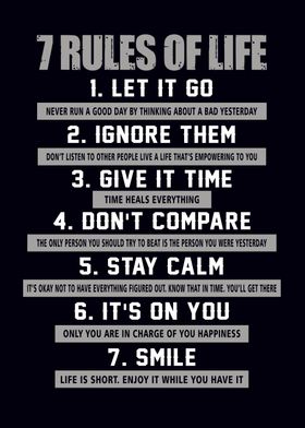 7 Rules of Life Motivation