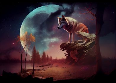 Wolf in the night