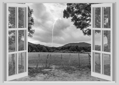 Window view landscape