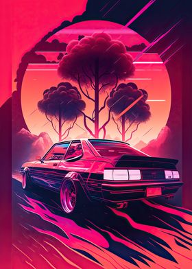 Retro Rally 80s Aesthetic