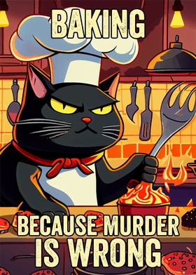 Baking Funny Cat Murder