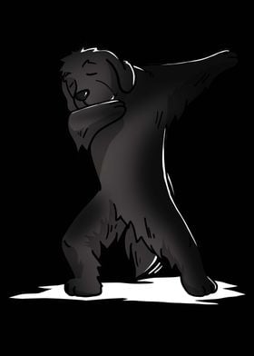 Newfoundland Dog Dabbing 